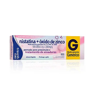 POM NISTATINA+OXIDO DE ZINCO 60G