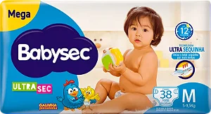 FRALDA BABYSEC GALINHA PINTADINHA MEGA M 38UN