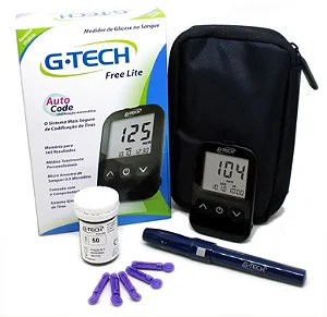KIT MEDIDOR GLICOSE G-TECH LITE C/10 TIRAS