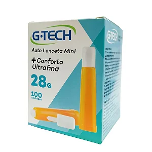 AUTO LANCETA G-TECH MINI 28G C/100 UND
