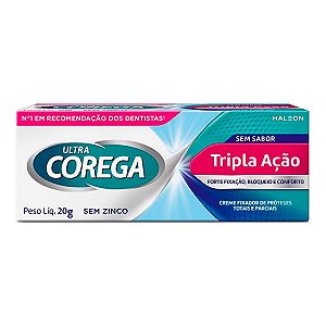 COREGA ULTRA FIXADOR DE DENTADURA SEM SABOR CREME 19G