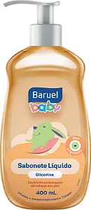 SABONETE BARUEL BABY 400ML LÍQUIDO GLICERINA