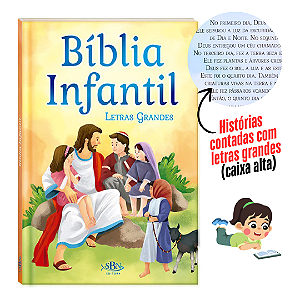 Bíblia Infantil Ilustrada - Letra Grande Capa Dura Almofadada