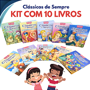 Kit C/ 10 Mini Livros Clássicos de Sempre Brasileitura