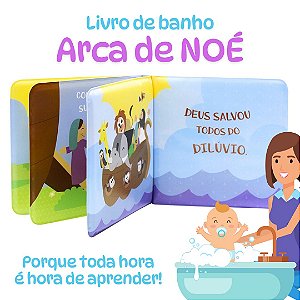 Livro de banho Bíblico para Bebê Noé - Bíblicos de Banho Livro Infantil - Todolivro