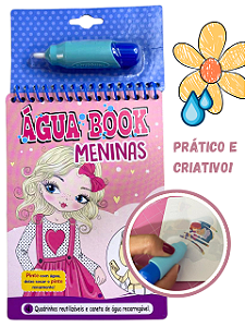 Livro Água Book – Meninas – Desenhos para Colorir com Água