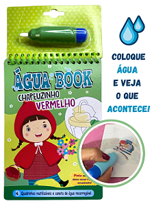 Livro Água Book – Chapeuzinho Vermelho – Colorindo com Água