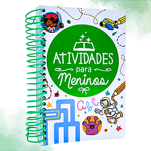Livro Infantil 365 Atividades para Meninos Espiral, Atividades, Desenhos e Desafios