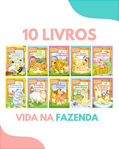 Kit com 10 Livros Vida na Fazenda Brasileitura