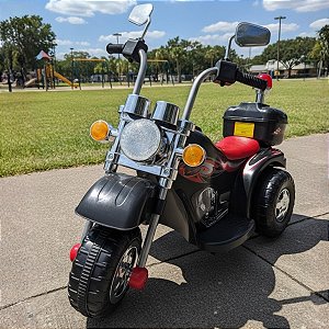 Moto Elétrica Infantil Radical com Baú
