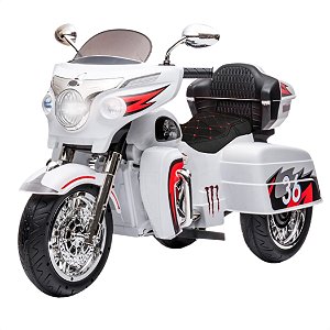 Mini Moto Infantil Elétrica Com Baú