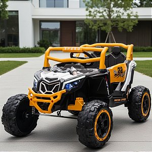 Carro Elétrico Quadriciclo UTV Infantil com Luz e Som
