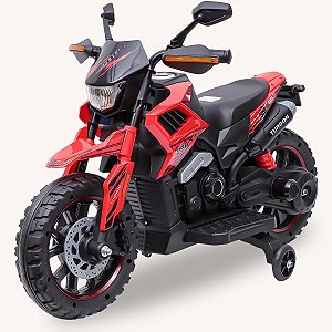 Moto Elétrica Infantil 6V com Rodinhas Laterais – Radical e Segura!