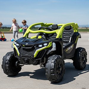 Carro Elétrico Infantil UTV MAX 12V com Som Luz e Controle Remoto