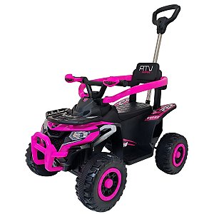 Mini Quadriciclo com Haste 2 em 1 - Para Passeio e Elétrico!