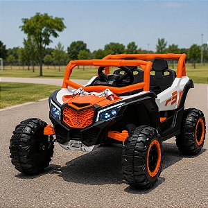 Carro Elétrico Quadriciclo UTV Infantil com Luz e Som