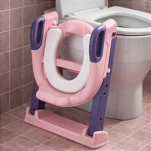 Assento Redutor Infantil com Escada para Vaso Sanitário