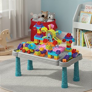 Mesinha Infantil com Blocos de Montar