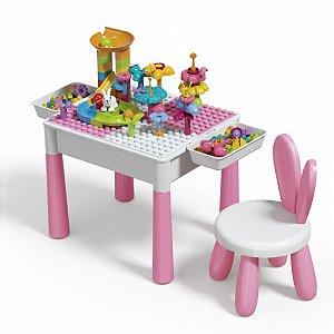 Mesinha Infantil Didática com Banquinho