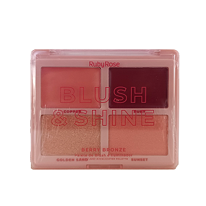 Blush E Iluminador Blush Shine Berry Bronze