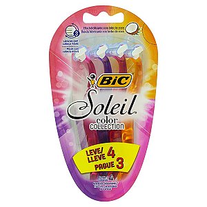 Aparelho De Barbear Bic Soleil Sortido Leve 4 Pague 3