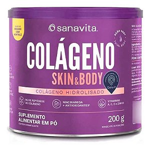 Colágeno Skin Sanavita Abacaxi com Hortelã 200g