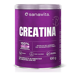 Creatina Lata 100g Neutro Sanavita Vegana Zero Lactose