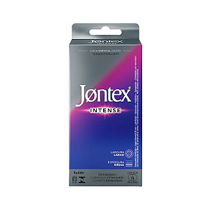 Preservativo Jontex Lubrificado Intense Com 4 Unidades