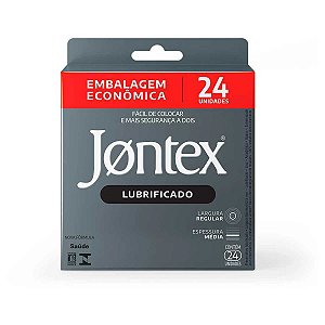 Preservativo Camisinha Jontex Lubrificado 24 Unidades Caixa