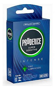 3 Preservativo Super Sensitive Intense Prudence Lubrificado