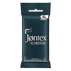 Preservativo Camisinha Jontex Tamanho XL Lubrificado Com 6 Unidades