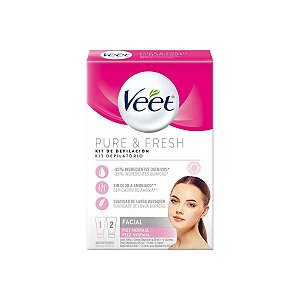 Kit De Depilação Facial Veet Pure & Fresh Creme 50ml