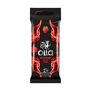 Preservativo Camisinha Olla Lubrificado Morango Com 6 Unidades