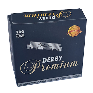 Lâminas Derby Premium Single Edge Blades 1/2 100 Unidades