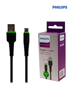Cabo Philips Micro USB Rápida Transferência Para Smartphones