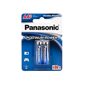 Pilhas Alcalinas Panasonic Pequena AA 2 Unidades 1,5v