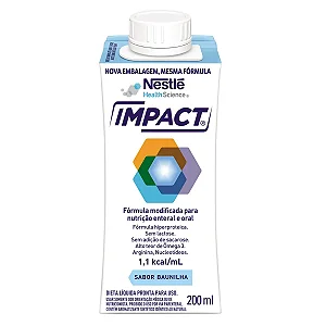 Impact Baunilha 200ML Nestlé Nutrição Enteral e Oral Hiperproteica