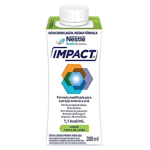 Impact Torta de Limão 200ML Nestlé Nutrição Enteral e Oral Hiperproteica