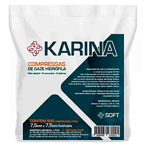 COMPRESSA DE GAZES C/500 UND. 13 FIOS KARINA