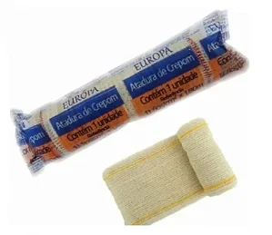 ATADURA DE CREPE 13 FIOS ROLO 15CM x 1,8M EUROPA