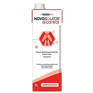 Novasource GI Control 1L Nestlé Nutrição Enteral Hipercalórica com Fibras Solúveis