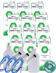 ISOSOURCE MIX 1L NESTLE - 12 LITROS (EQUIPO, FRASCO E SERINGA)