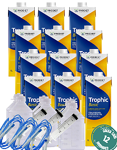 TROPHIC BASIC 1L PRODIET - 12 LITROS (EQUIPO, FRASCO E SERINGA)
