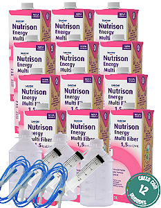 NUTRISON ENERGY 1.5 MULTI FIBER DANONE - 12 LITROS (EQUIPO, FRASCO E SERINGA)