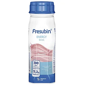 Fresubin Energy Drink Morango 200ml Fresenius Suplemento Hipercalórico