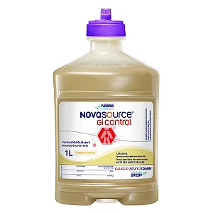 Novasource GI Control SF 1L Nestlé Nutrição Enteral Hipercalórica com Fibras Solúveis