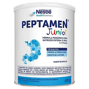 Peptamen Junior 400G Nestlé Nutrição Enteral e Oral Pediátrica Normocalórica