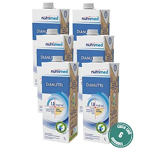 Dianutri 1L Nutrimed Nutrição Enteral Controle Glicêmico - Kit 6 Unidades