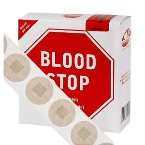 Curativo Blood Stop com 500 Unidades Controle Rápido de Sangramento