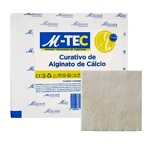 Curativo Alginato de Cálcio 10cm x 10cm Missner Unidade